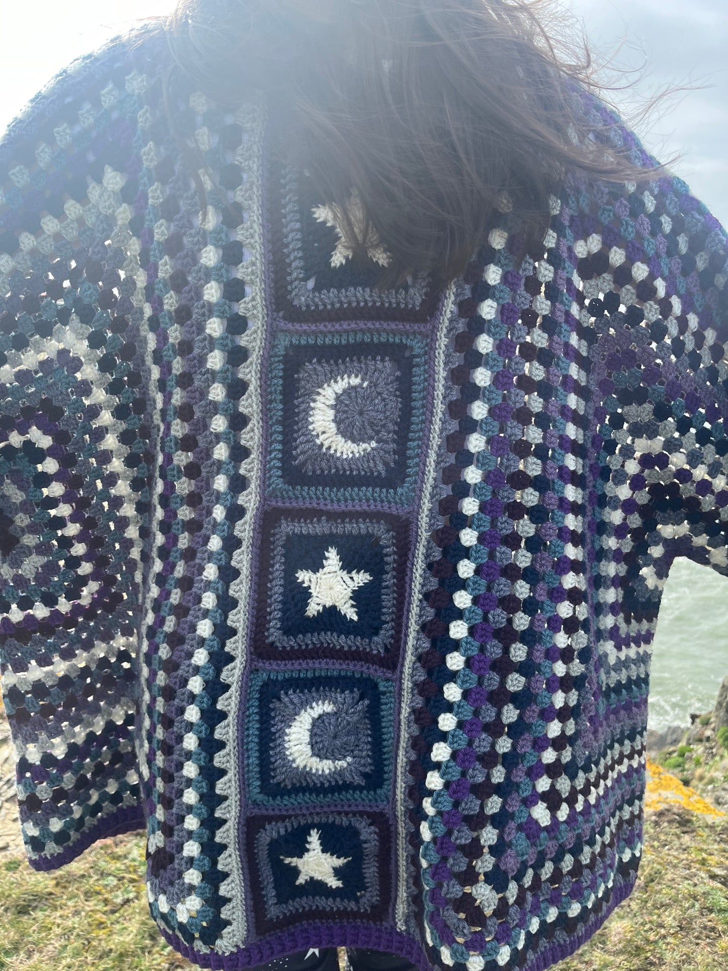 Celestial Seren Crochet Cardigan - HANDMADE