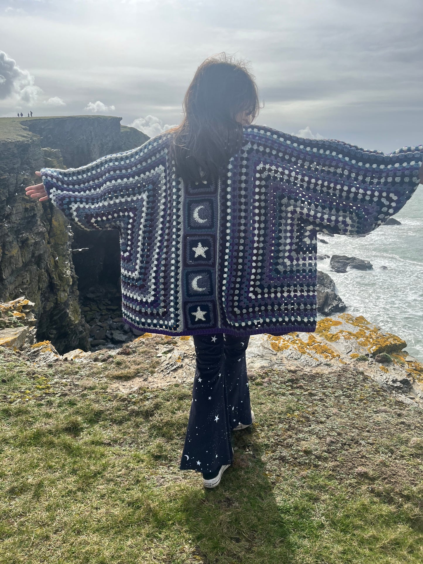 Celestial Seren Crochet Cardigan - HANDMADE